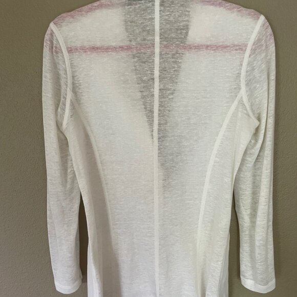 100% Capri Linen Tailored Jacket w Linen Jersey Back - Size S - Picture 4 of 7